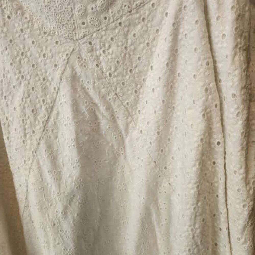 Lauren Ralph Lauren White Eyelet Skirt Size 16 - Picture 4 of 6